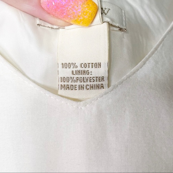 J. Crew White Delaney Eyelet Shift Dress with Pockets 4 Small - Picture 12 of 12